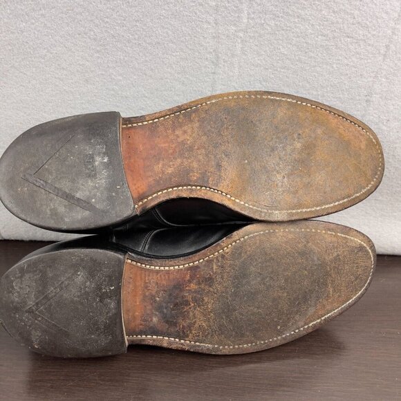 Allen Edmonds Bradley Black Leather Split Toe Derby Dress Show Size 8.5 - Picture 5 of 8